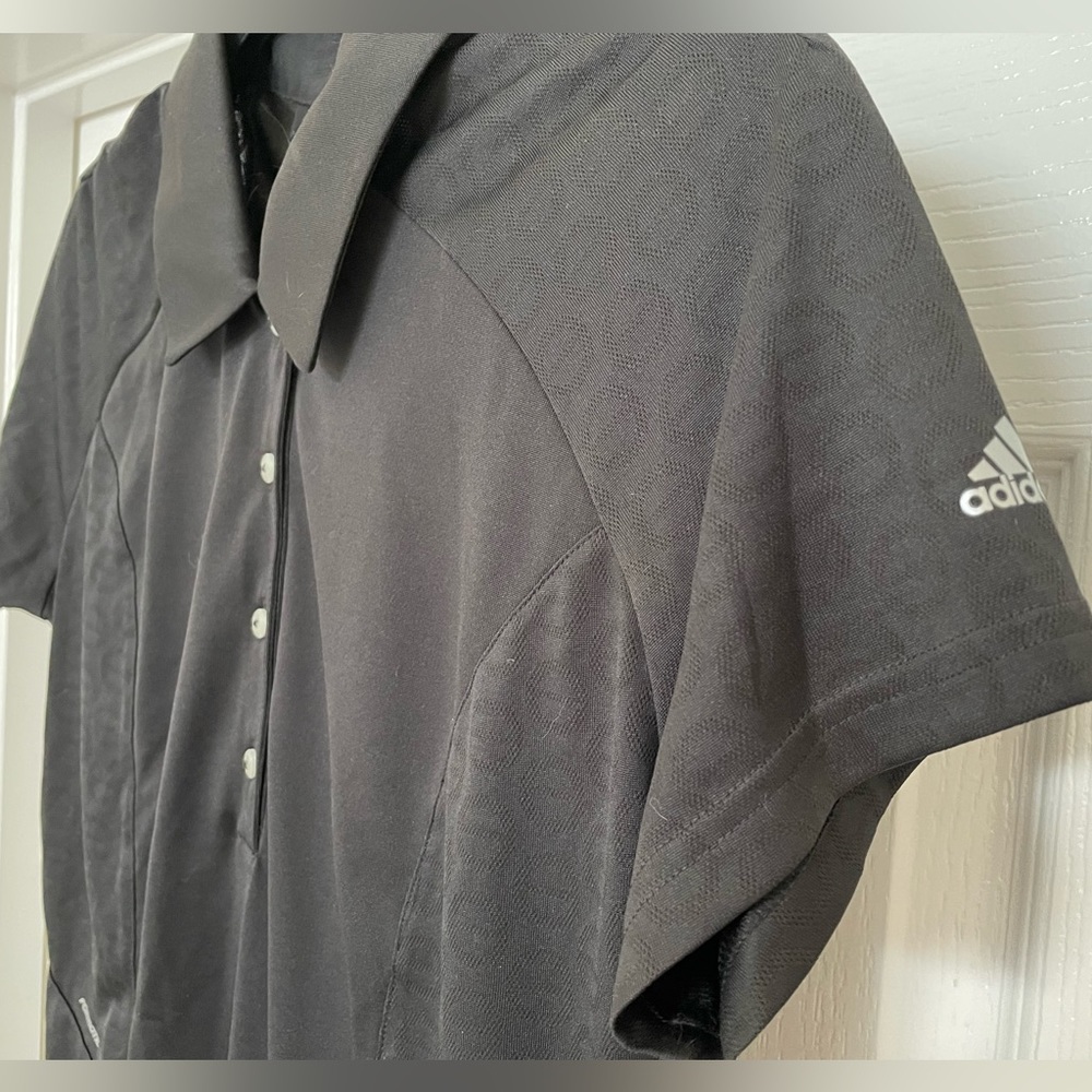 Adidas ClimaCool polo golf shirt size Medium- black NWT 🎉Host Pick x2🎉 - Picture 2 of 7